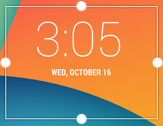 Widget de reloj