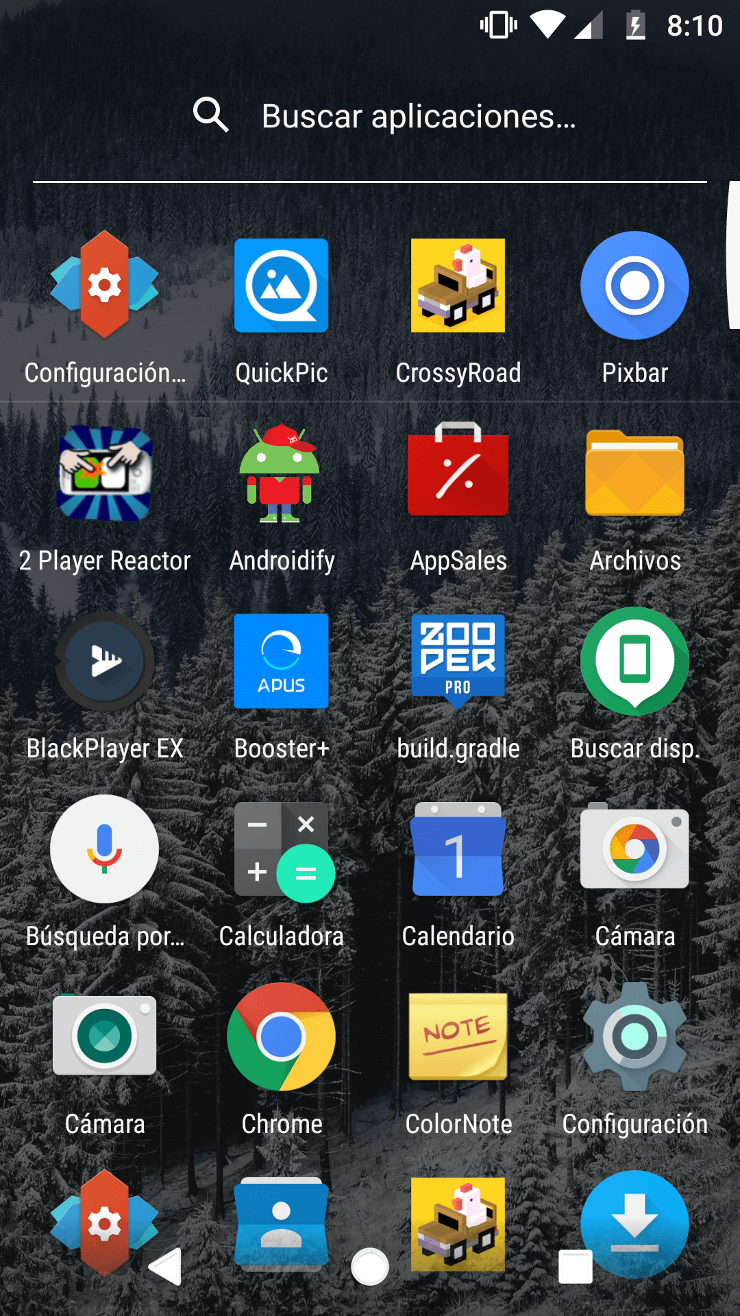 Cajón de aplicaciones